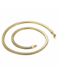 Fashion Multi-Color Titanium Steel Simple Geometric Snake Bone Necklace