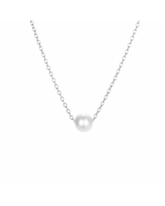 Simple Pearl Necklace New Fashion Stainless Steel Necklace Wholesale Colorza