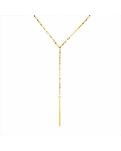Wholesale Colorza Fashion Y-Shaped Tassel Short Necklace Clavicle Necklace Titanium Steel Necklace 