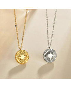 Niche Stainless Steel Clavicle Chain Fashion Trend Round Necklace Fashion Sweater Chain For Women Colorza