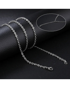 New Single O Word Chain Titanium Steel Necklace
