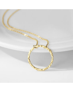 Fashion Round Ladies 316L Clavicle Chain Simple Stainless Steel Pendant Necklace