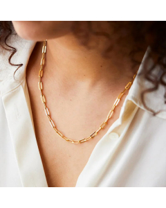 Fashion Hot-Saling 316L Titanium Steel Chain Gold Plated Clavicle Chain Necklace For Women