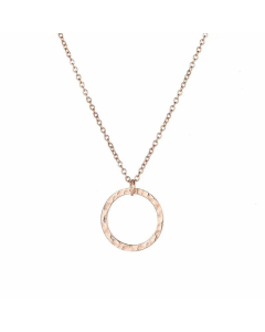 Fashion 316Lstainless Steel Simple Round Pendant Necklace For Women