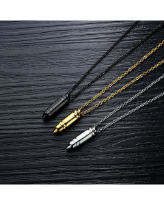 Simple Fashion Bullet Necklace Titanium Steel