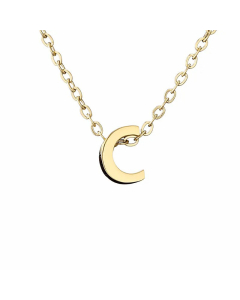 Fashion Hot Sale Simple 26 Letter Gold-Plated Necklace 316L Titanium Steel
