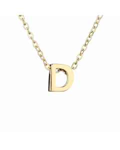 Fashion Hot Sale Simple 26 Letter Gold-Plated Necklace 316L Titanium Steel