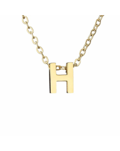 Fashion Hot Sale Simple 26 Letter Gold-Plated Necklace 316L Titanium Steel