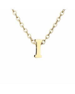 Fashion Hot Sale Simple 26 Letter Gold-Plated Necklace 316L Titanium Steel