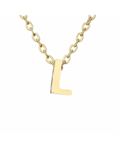 Fashion Hot Sale Simple 26 Letter Gold-Plated Necklace 316L Titanium Steel