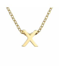 Fashion Hot Sale Simple 26 Letter Gold-Plated Necklace 316L Titanium Steel