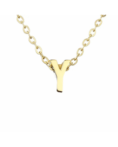 Fashion Hot Sale Simple 26 Letter Gold-Plated Necklace 316L Titanium Steel