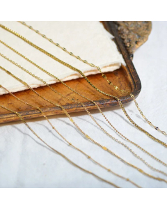 18K Gold-Plated Simple Titanium Steel Chain Necklace