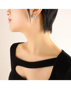 Fashion White Sea Shell Necklace Small Bee Titanium Steel -Steel Color-01