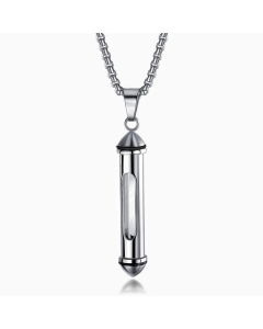 Opens Pet Casket Necklace Titanium Steel Wholesale