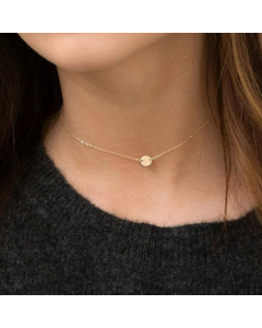 New Stainless Steel Necklace Simple Round Smooth Clavicle Chain Necklace 316L