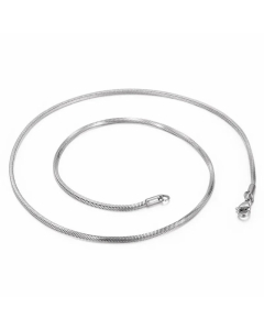 Fashion Snake Bone Chain Titanium Steel Simple Geometric Square Necklace