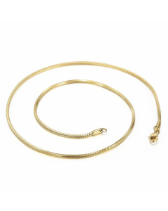 Fashion Snake Bone Chain Titanium Steel Simple Geometric Square Necklace