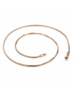 Fashion Snake Bone Chain Titanium Steel Simple Geometric Square Necklace