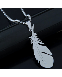 Fashion Feather Necklace Stainless Steel Wholesale