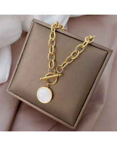 Fashion Simple Plated 18K Titanium Steel Necklace  Hip-Hop Thick Necklace