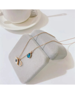 New Titanium Steel Devil Eye Necklace18K Gold-Plated Stainless Steel