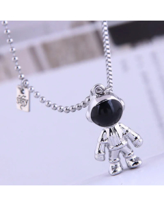 Korean Fashion Hip-Hop Spaceman Stainless Steel Necklace