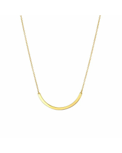 Simple Arc Stainless Steel Pendant Titanium Steel Short Necklace Wholesale Distribution