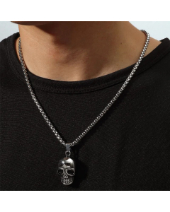 Fashion Jewelry Colorza Personality Oversized Skull Necklace 
