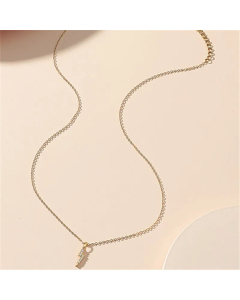 Diamond Lightning Pendant Titanium Steel Heart Necklace Colorza Wholesale Jewelry