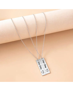 Trendy Couple Chain Stainless Steel Long Necklace Wholesale