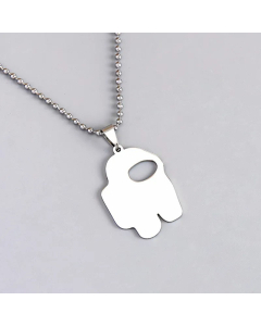 Abstract Astronaut Stainless Steel Necklace Wholesale