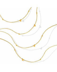 2023 Minimalist Exquisite All-Match Heart Necklace Niche Design Titanium Steel Gold-Plated Collarbone Necklace 