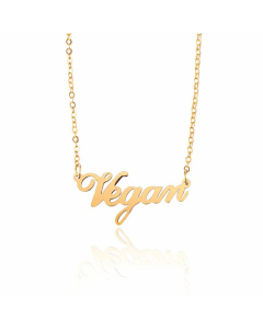 New Letter Vegan Simple New Clavicle Necklace Vegan Stainless Steel 