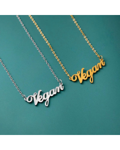 New Letter Vegan Simple New Clavicle Necklace Vegan Stainless Steel 