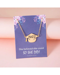 Graduation Season Doctor Hat Stainless Steel 2022 Necklace