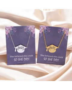 Graduation Season Doctor Hat Stainless Steel 2022 Necklace