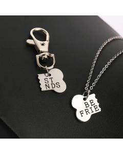 Cute Dog Bone Pendant Stainless Steel Necklace 