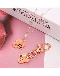 Cute Dog Bone Pendant Stainless Steel Necklace 
