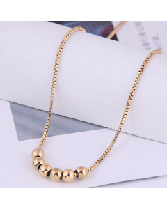 Korean Personality Necklace Fashion Transfer Beads Titanium Steel Wholesale