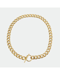 New Minimalism Titanium Steel Chain OT Buckle Choker Necklace