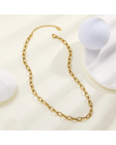 Fashion Female Titanium Steel O-Shaped Pure Non-Fading Necklace