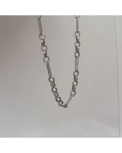 Non-Fading Stitching Chain Stainless Steel Short Necklace