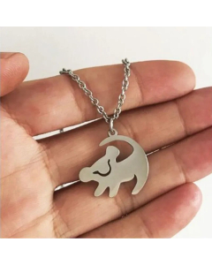 New Cute Lion Baby Shape Pendant Stainless Steel Necklace