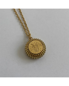Fashion Retro 12 Constellation Rune Round Pendant Necklace Wholesale