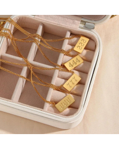 Wholesale Fashion Female Solid Color Digital Stainless Steel Necklace