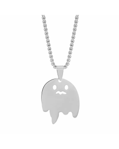 Couple Plating Stainless Steel Necklaces Cute Ghost Stainless Steel Necklace 