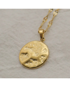 Women Fashion Simple Style Plating Star Moon Heart Stainless Steel Necklace