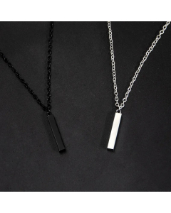 Daily Electroplating Stainless Steel Rectangular Necklace Wholesale