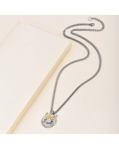 Unisex Hip-Hop Printing Stainless Steel Pendant Necklace No Inlaid Stainless Steel Necklaces